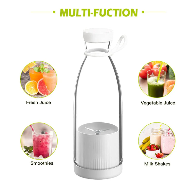 Mini Liquidificador Portátil Recarregável Mixer Shake 420ml