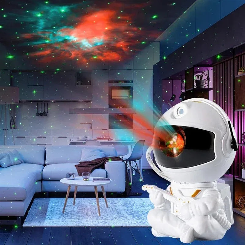 Galaxy Star Astronauta Projetor de LED Night , lâmpada de céu estrelado, decoração do quarto, presentes decorativos para crianças